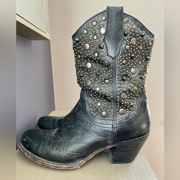 Muro black studded western boots size 9.5 - Picture 3 of 9